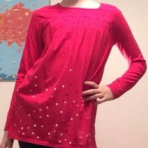 Red Land’s Ends Tunic Top only worn TWICE!!!
